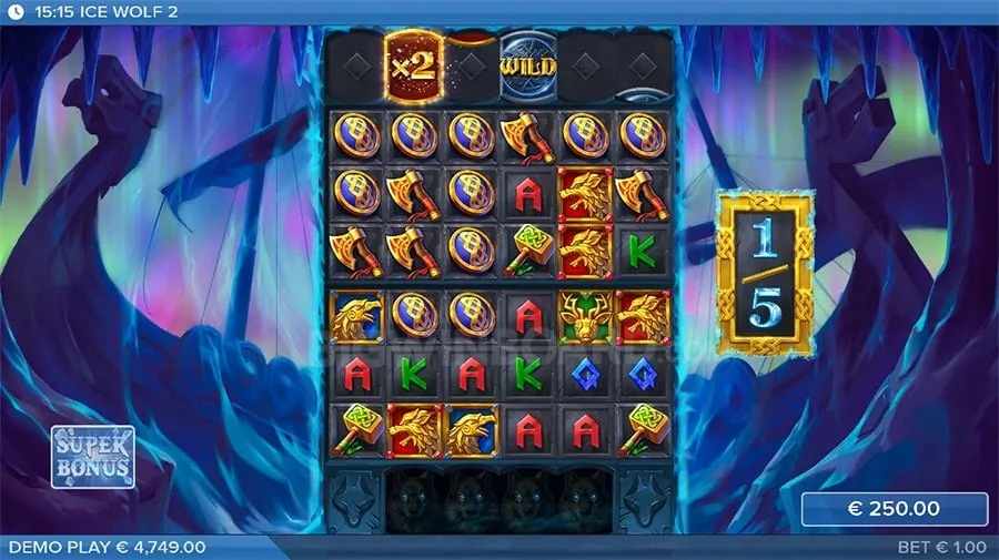 Colorful slot machine reels spinning with a jackpot symbol, representing online slots.